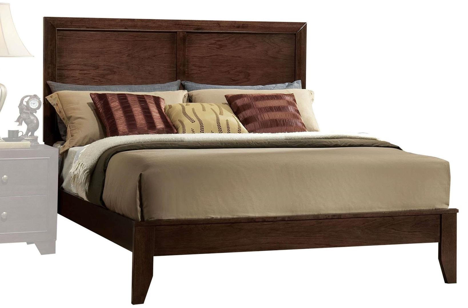 90' X 76' X 52' Espresso Rubber and Tropical Wood California King Bed