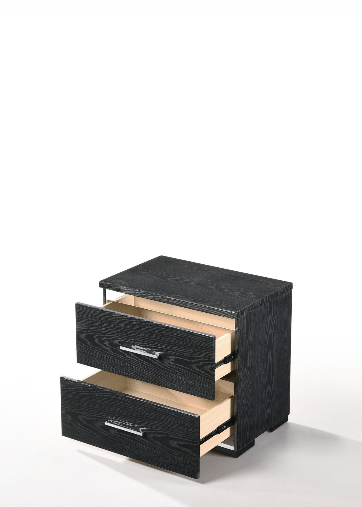 15' X 22' X 23' Black (High Gloss) Wood Veneer (Paper) Nightstand