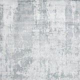 8'x10' Dew Grey Hand Loomed Abstract Brushstroke Indoor Area Rug