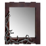 3' x 33' x 32' Brown and Silver Vine Wall Mirror