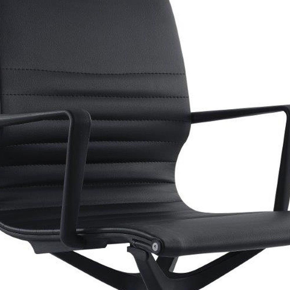23.8" x 20.8" x 35.8" Black Vinyl Flex Tilt Chair