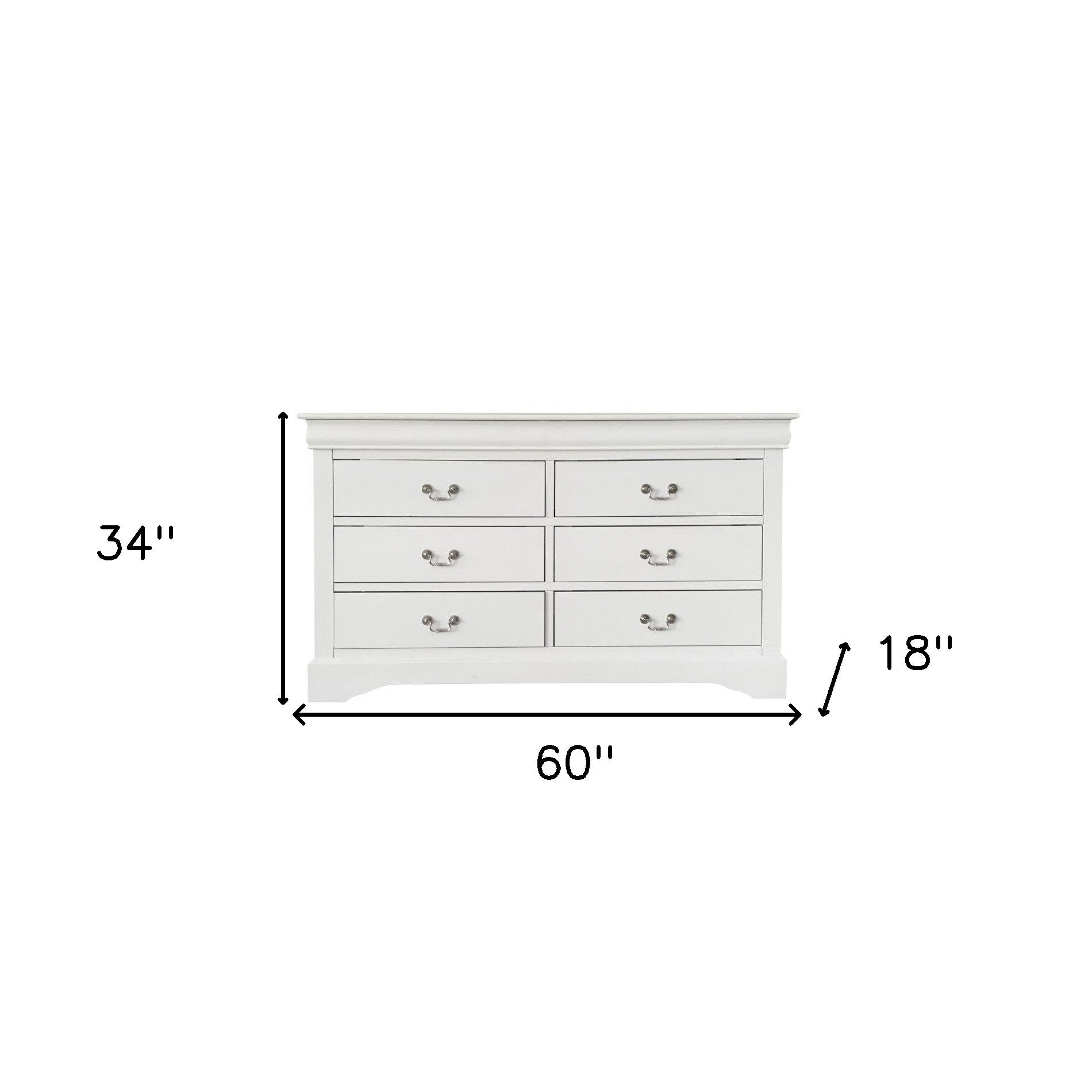 59' X 16' X 36' Oak Metal Dresser