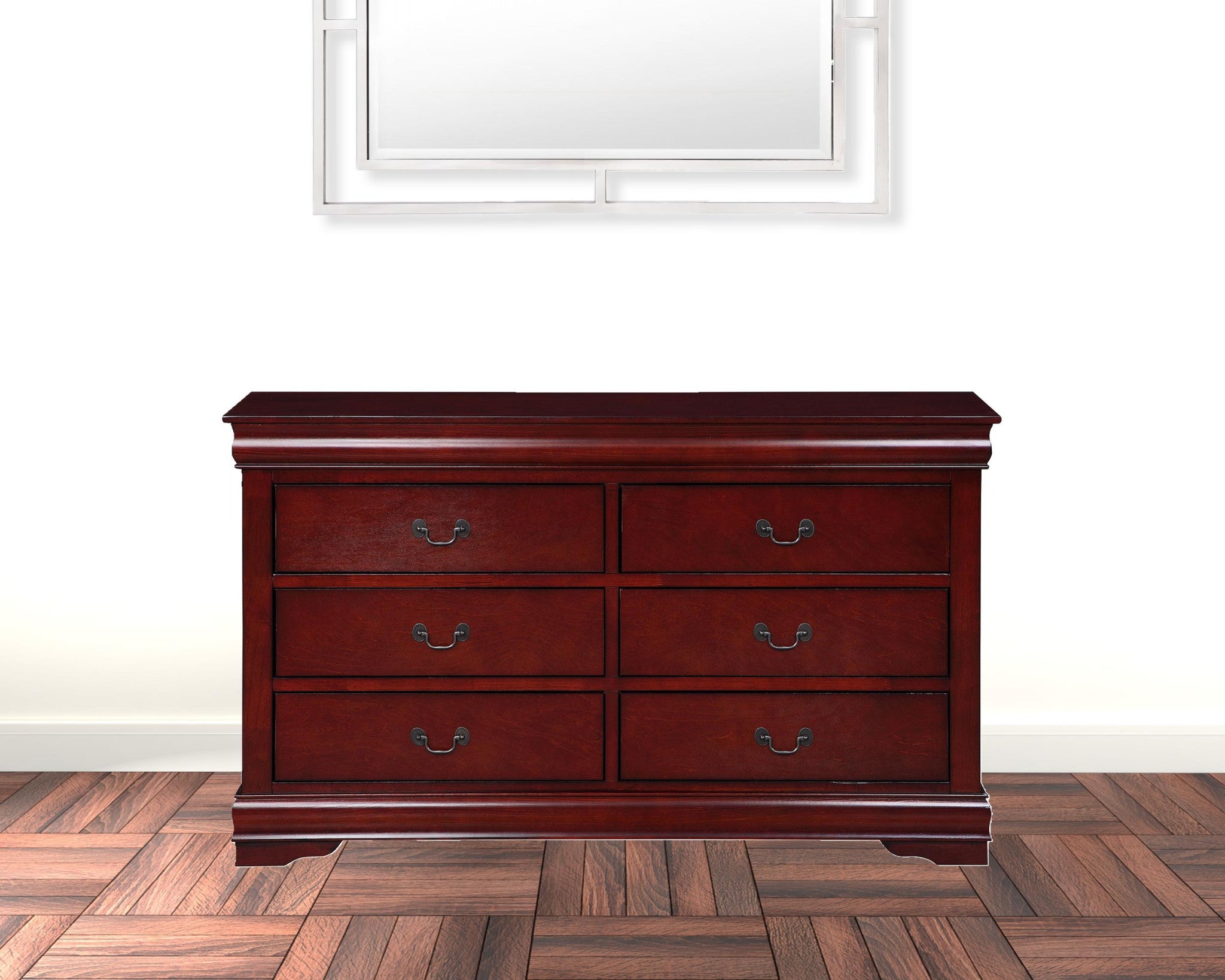 57' X 15' X 33' Cherry Wood Dresser