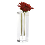 7 Hand Crafted Crystal Square Optical Bud Vase