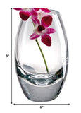 9 Mouth Blown Crystal European Made Vase
