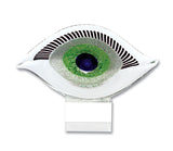 7 MultiColor Glass Art Glass Eye Centerpiece