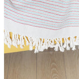 Red and White Checked Turkish Towel or Throw Blanket