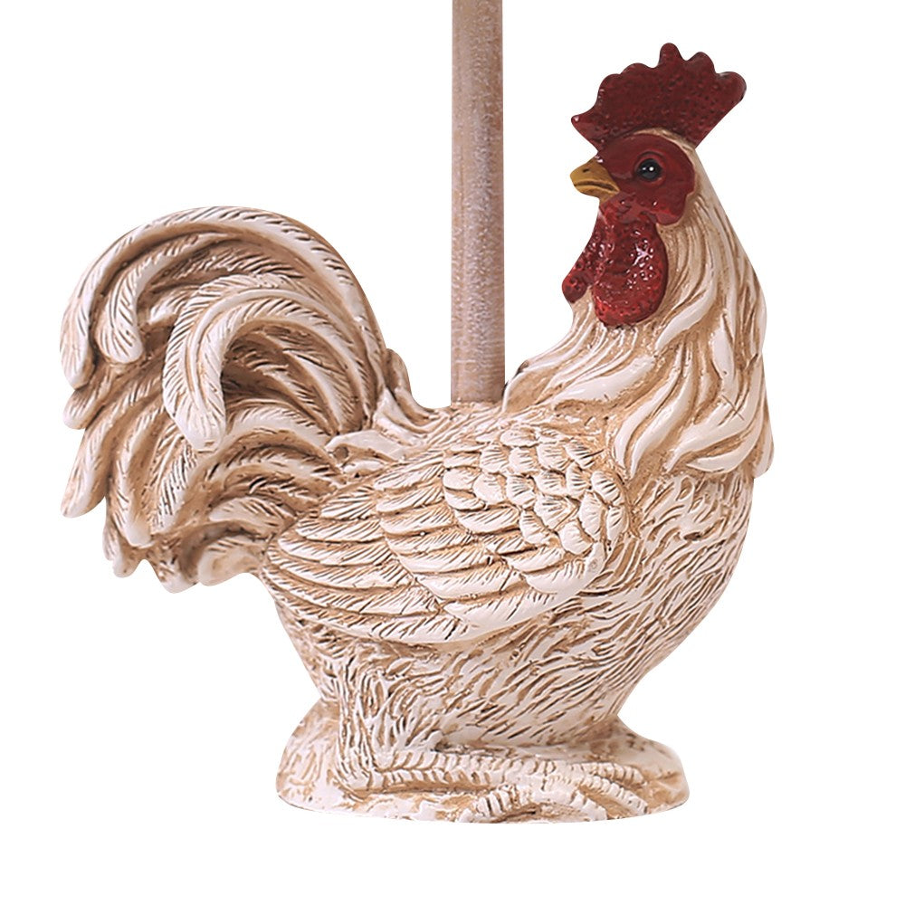 White Rooster Accent Lamp