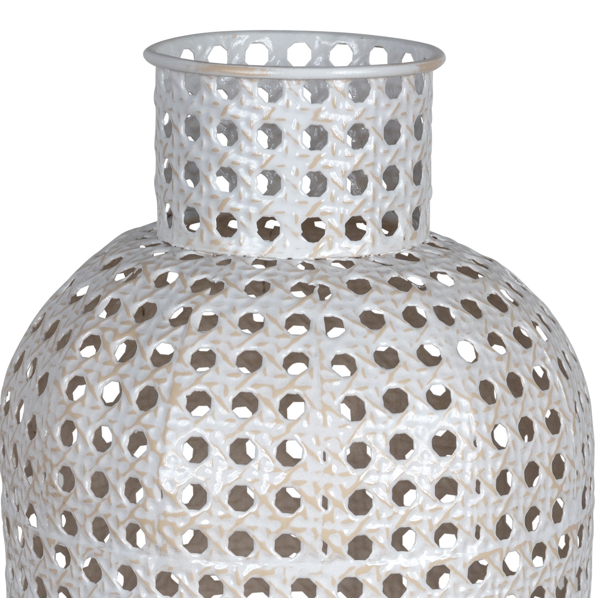 Medium Metal Cane Design Vase Decor