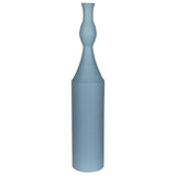 Contemporary Blue Metal Decorative Vase