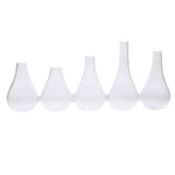 Quintuplet Set of Five Joined Glass Vases