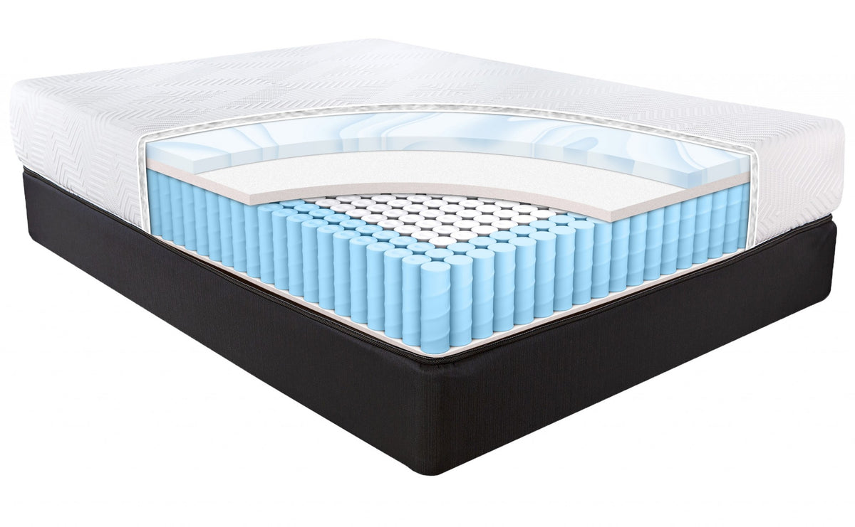 10.5' Hybrid Lux Memory Foam and Wrapped Coil Mattress Full