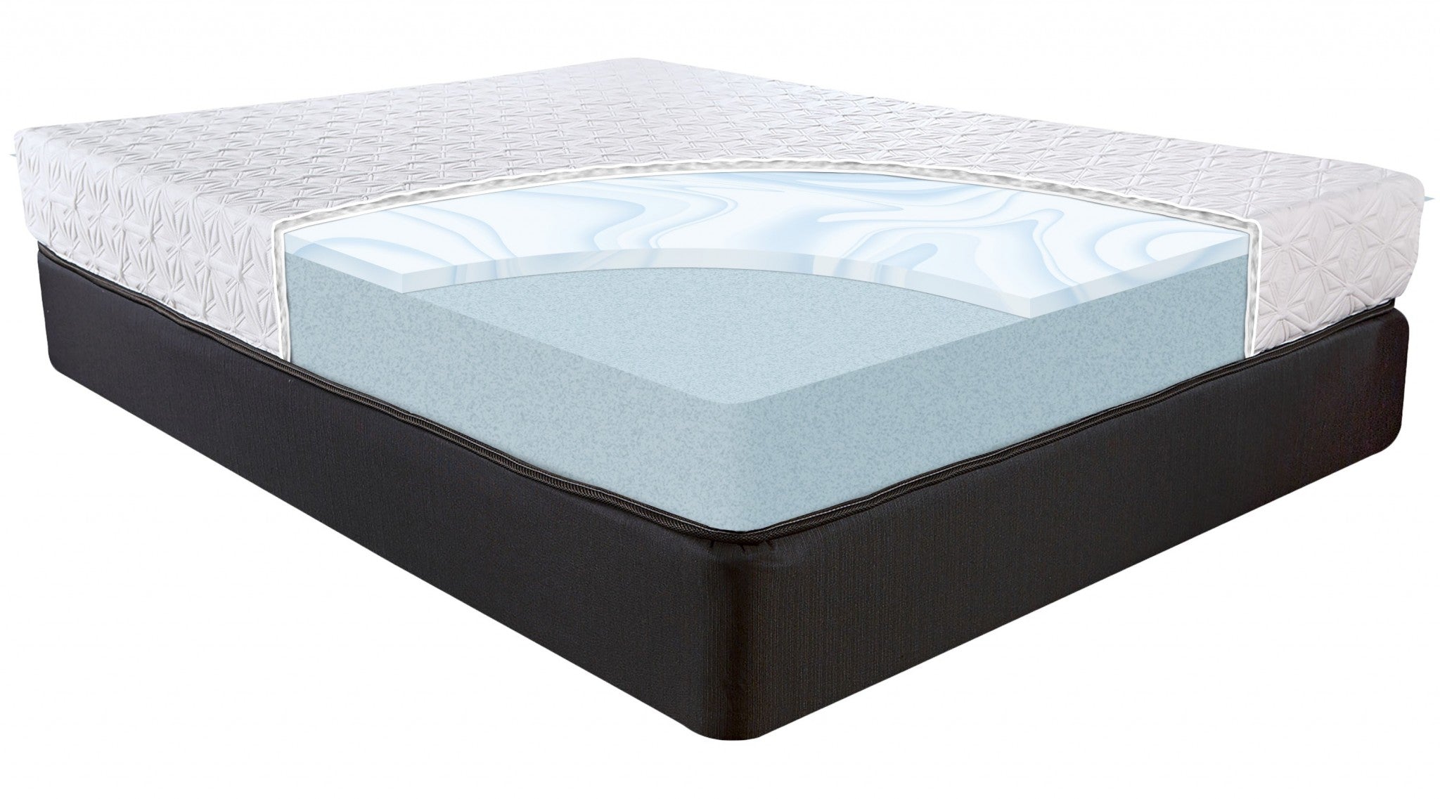 8 Inch Luxury Plush Gel Infused Memory Foam and HD Support Foam Smooth Top Mattress