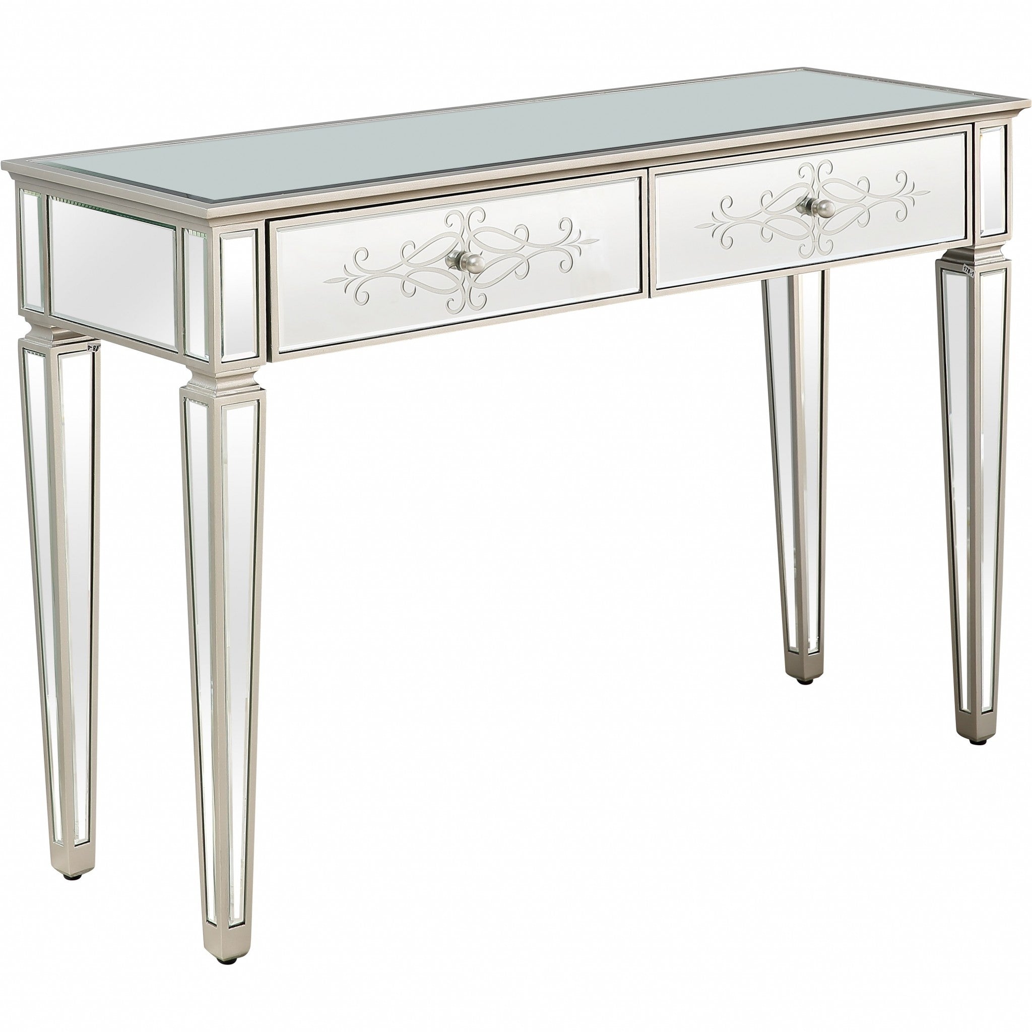 Antiqued Etch Console Table
