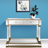 Gold Accent Console Table