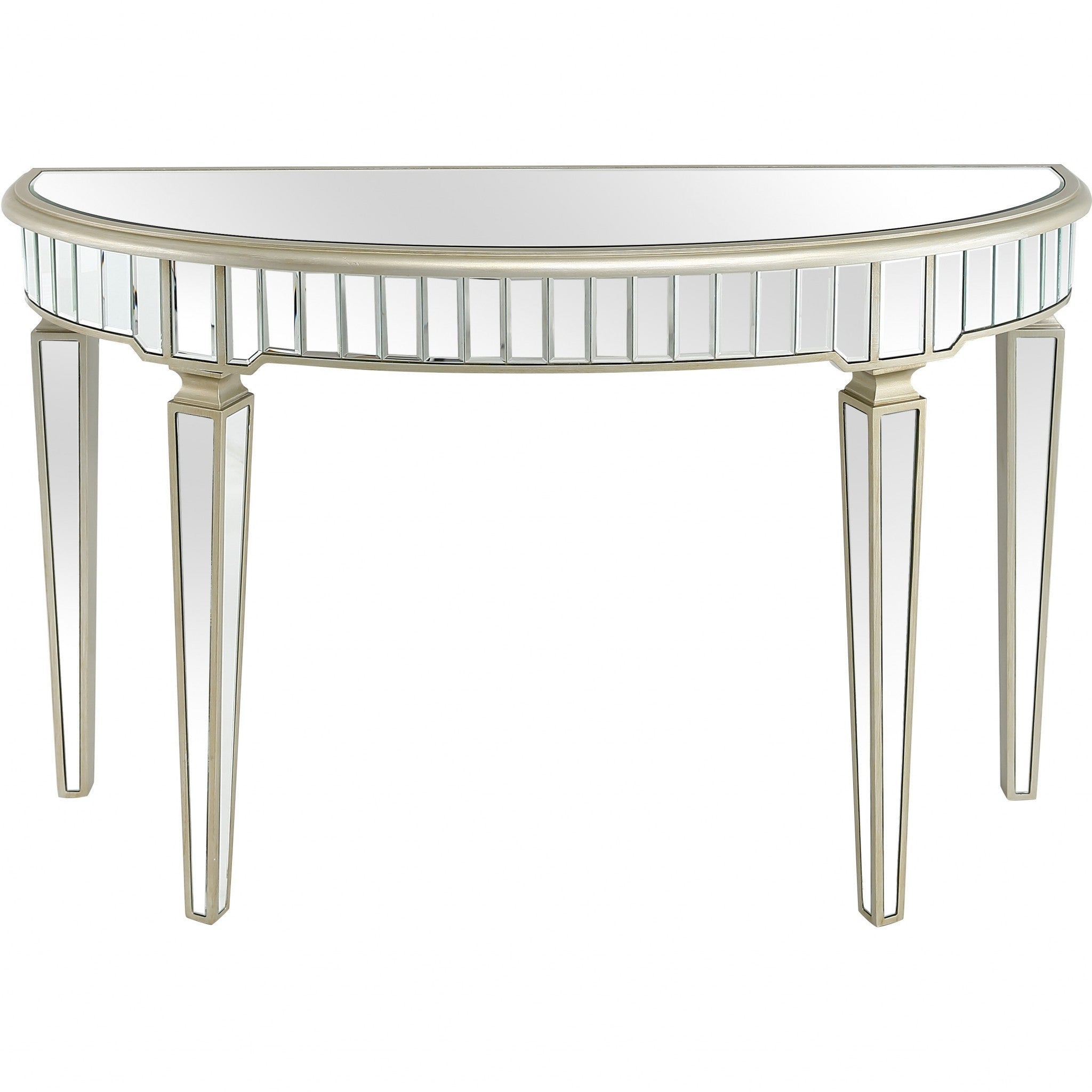 Gold Accented Console Table