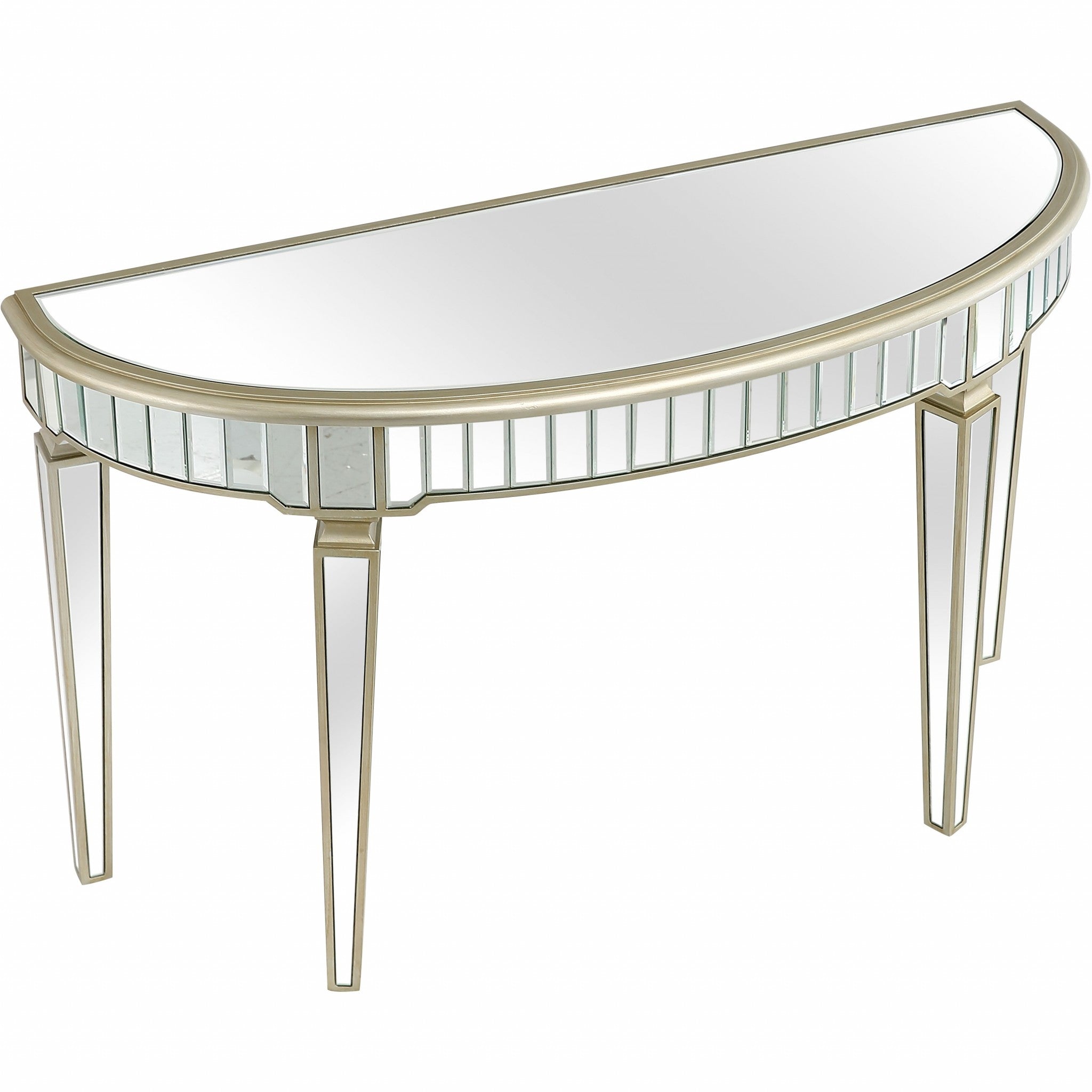 Gold Accented Console Table