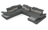 Mod Gray Six Piece Right Sectional Sofa with Storage and Sleeper