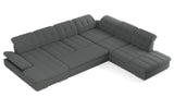 Mod Gray Six Piece Left Sectional Sofa with Storage and Sleeper