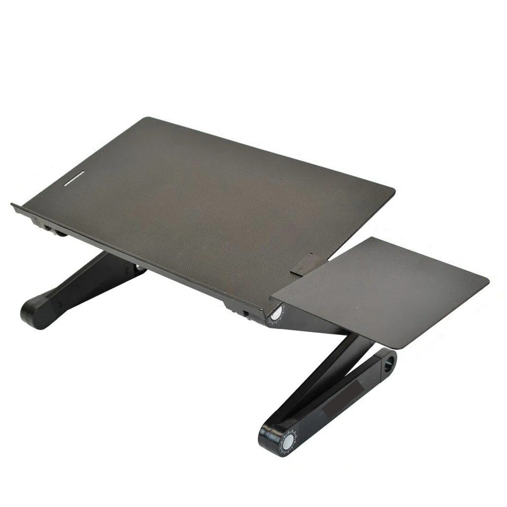 Black Folding Laptop Desk or Laptop Stand with Mousepad