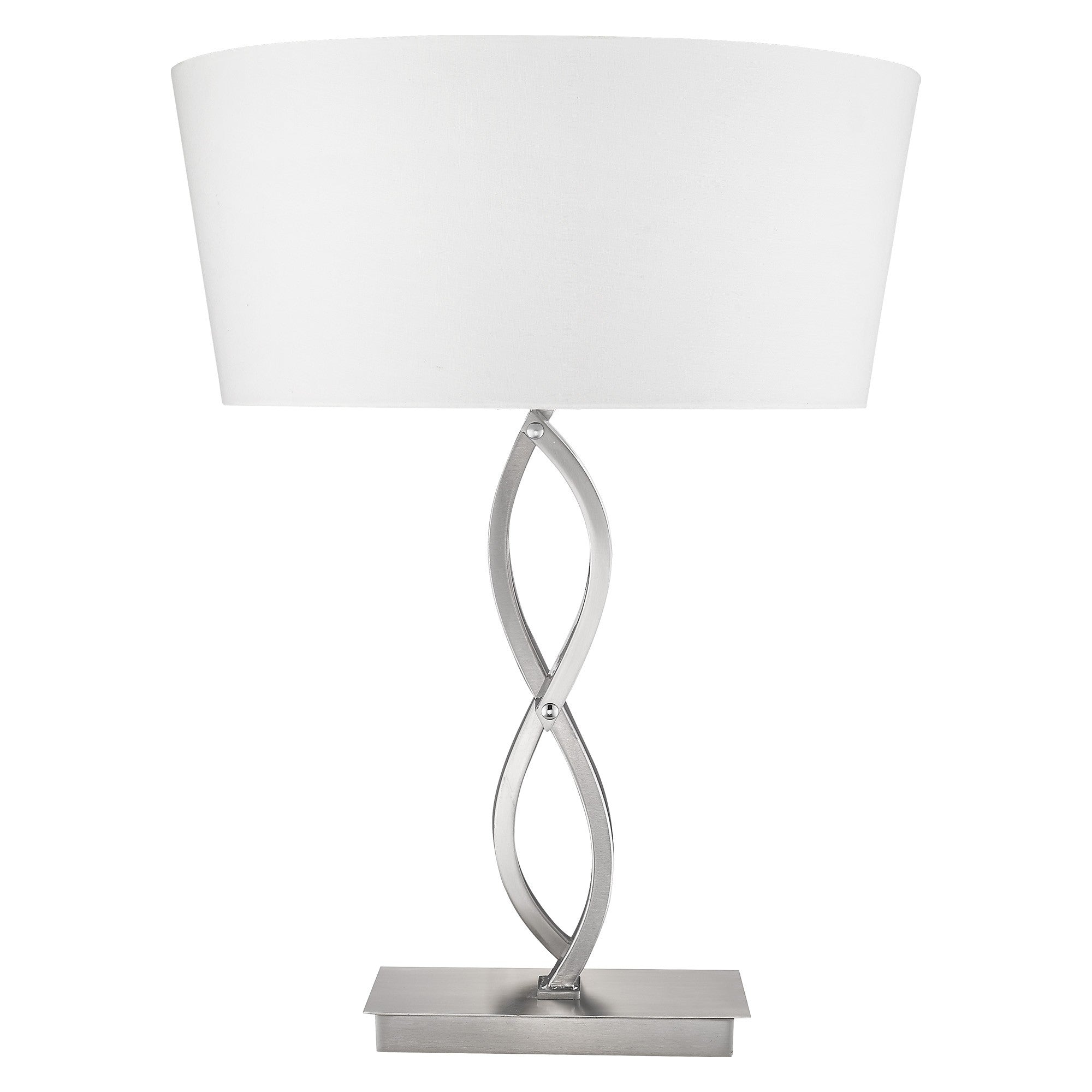 Trend Home 1-Light Satin Nickel Table Lamp