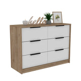 Modern Rustic White and Natural Dresser