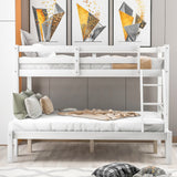 White Twin Size Full Size Bunk Bed
