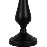 Black Candlestick Dandelion Shade Table Lamp