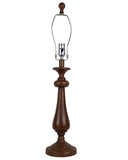Brown Candlestick Woodland Birds Shade Table Lamp