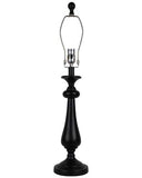 Black Candlestick Whimsical Dandelion Shade Table Lamp