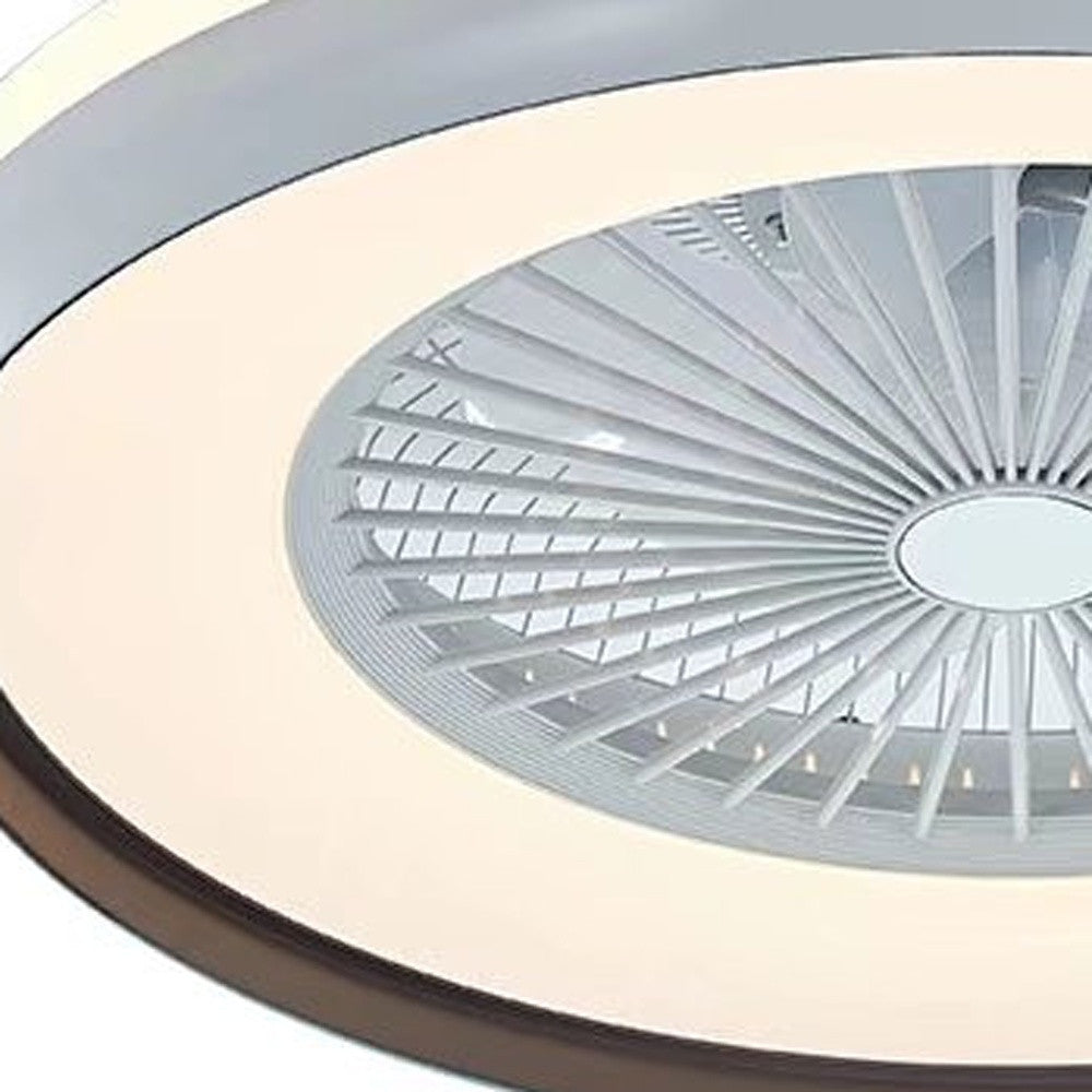 Minimalist LED Light With Ceiling Fan