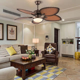 Classy Metal Ceiling Fan And LED Lamp
