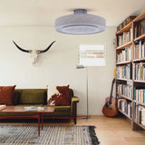 Modern Ceiling Fan and Light With Flower Details