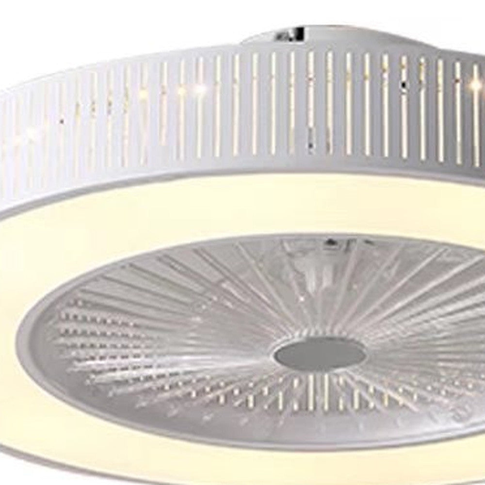 Classy Ceiling Fan And Round LED Lamp