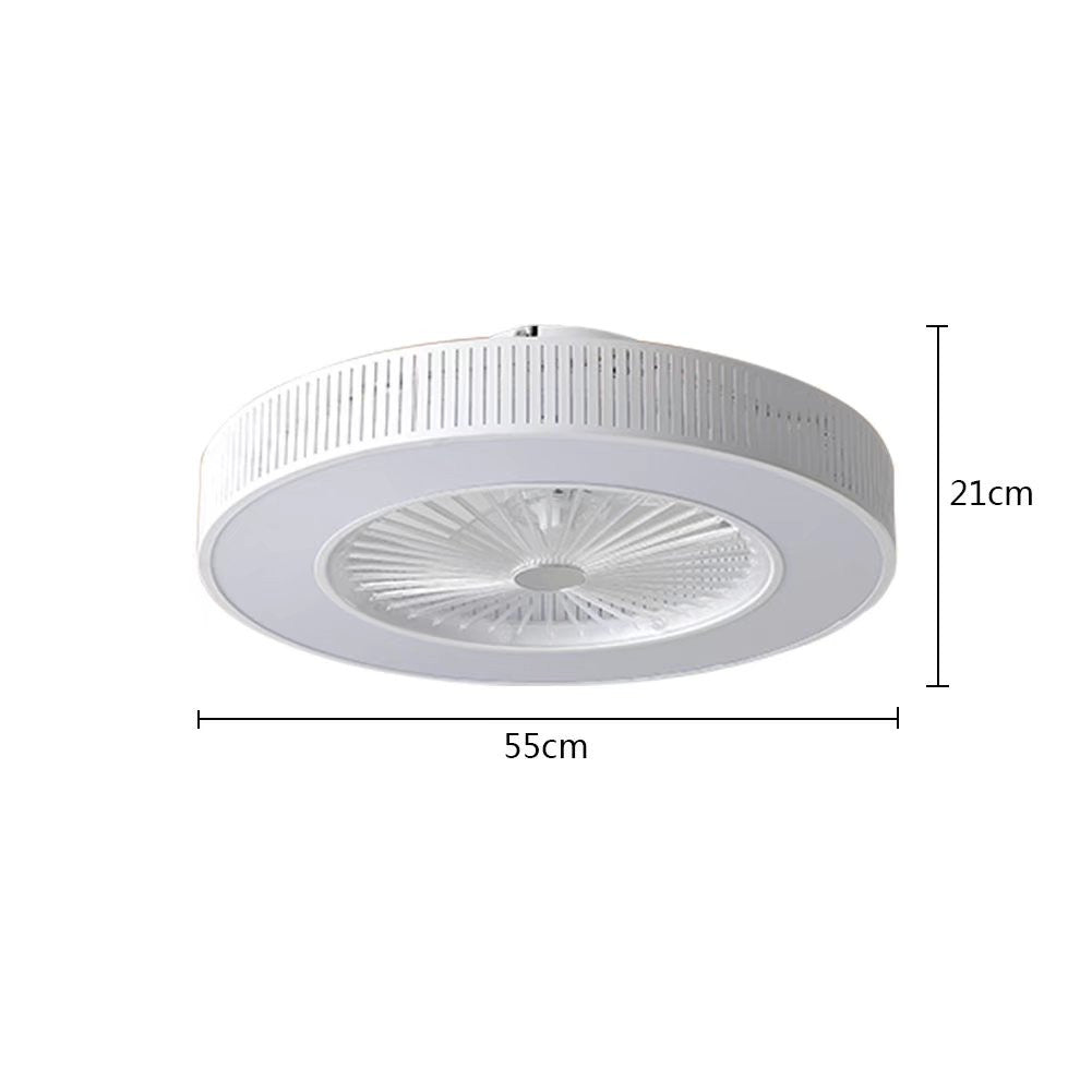 Classy Ceiling Fan And Round LED Lamp