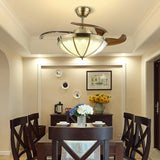 Classic Ceiling Lamp And Retractable Fan